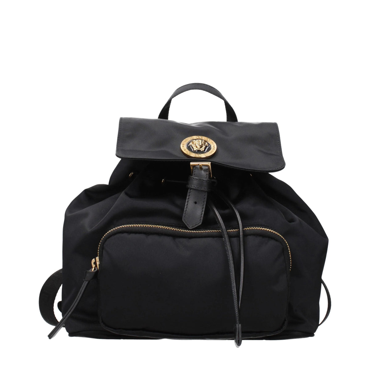 Versace Black Fabric Backpack