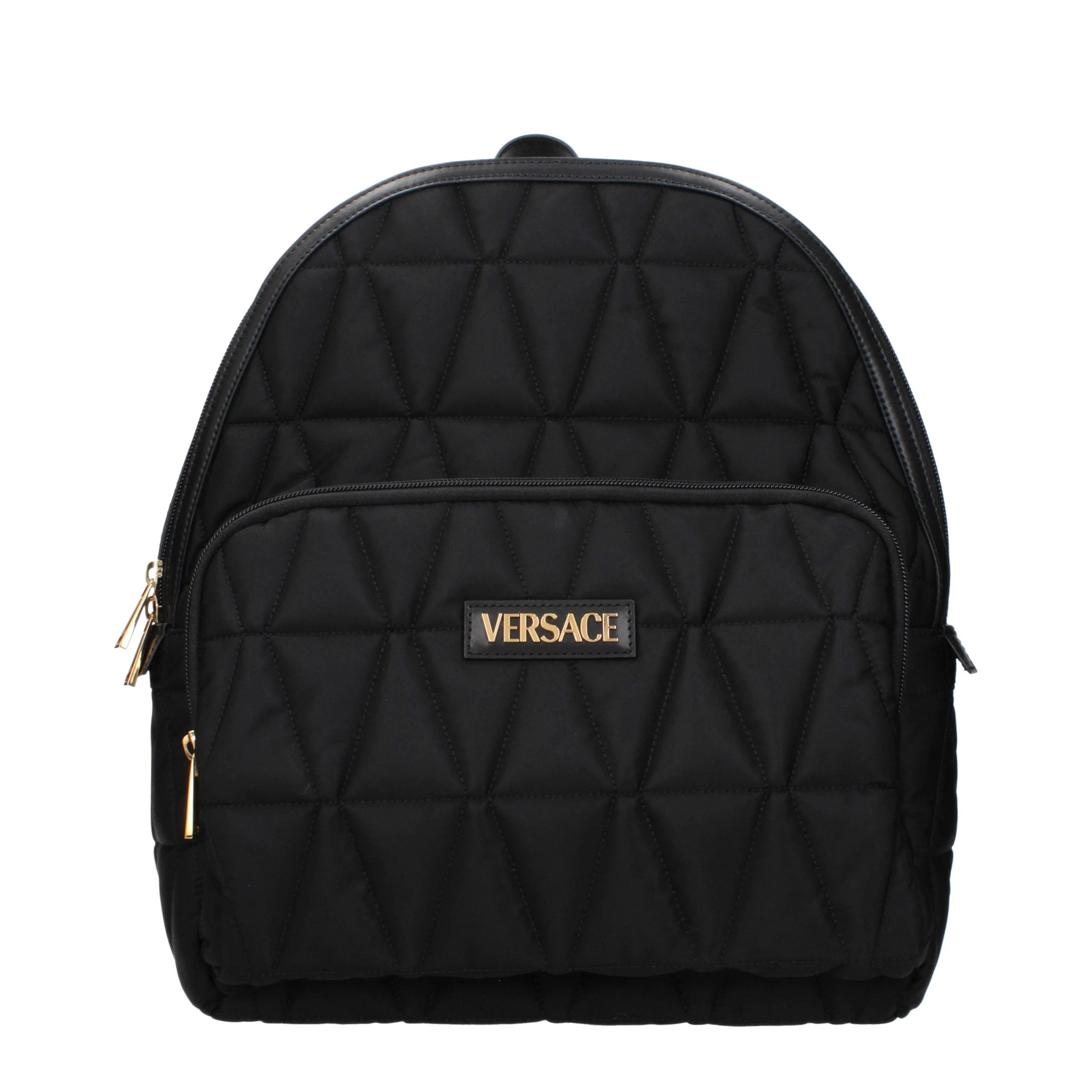 Rucsac Versace din material textil negru