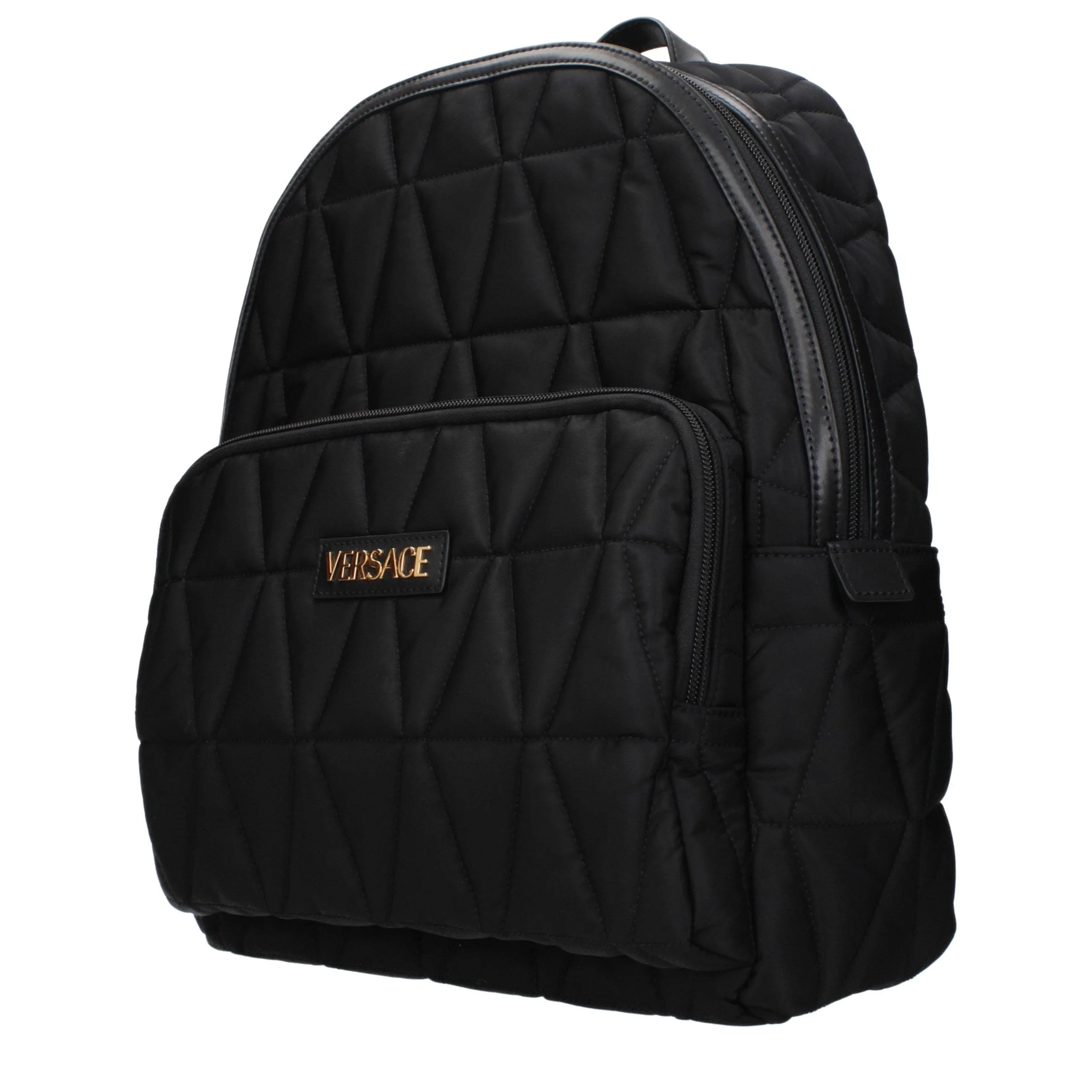 Rucsac Versace din material textil negru