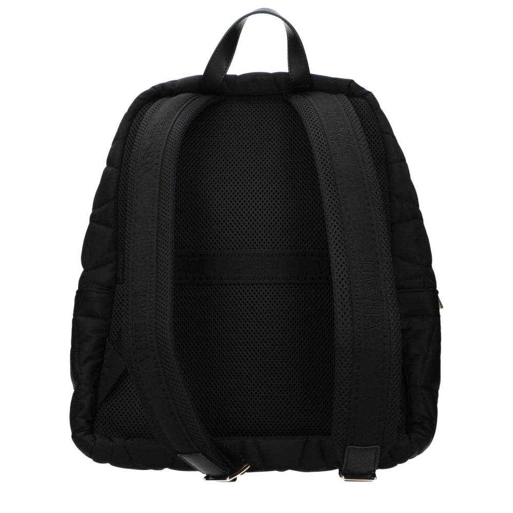 Versace Black Fabric Backpack