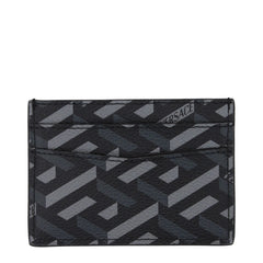 Versace Black Fabric Cardholder