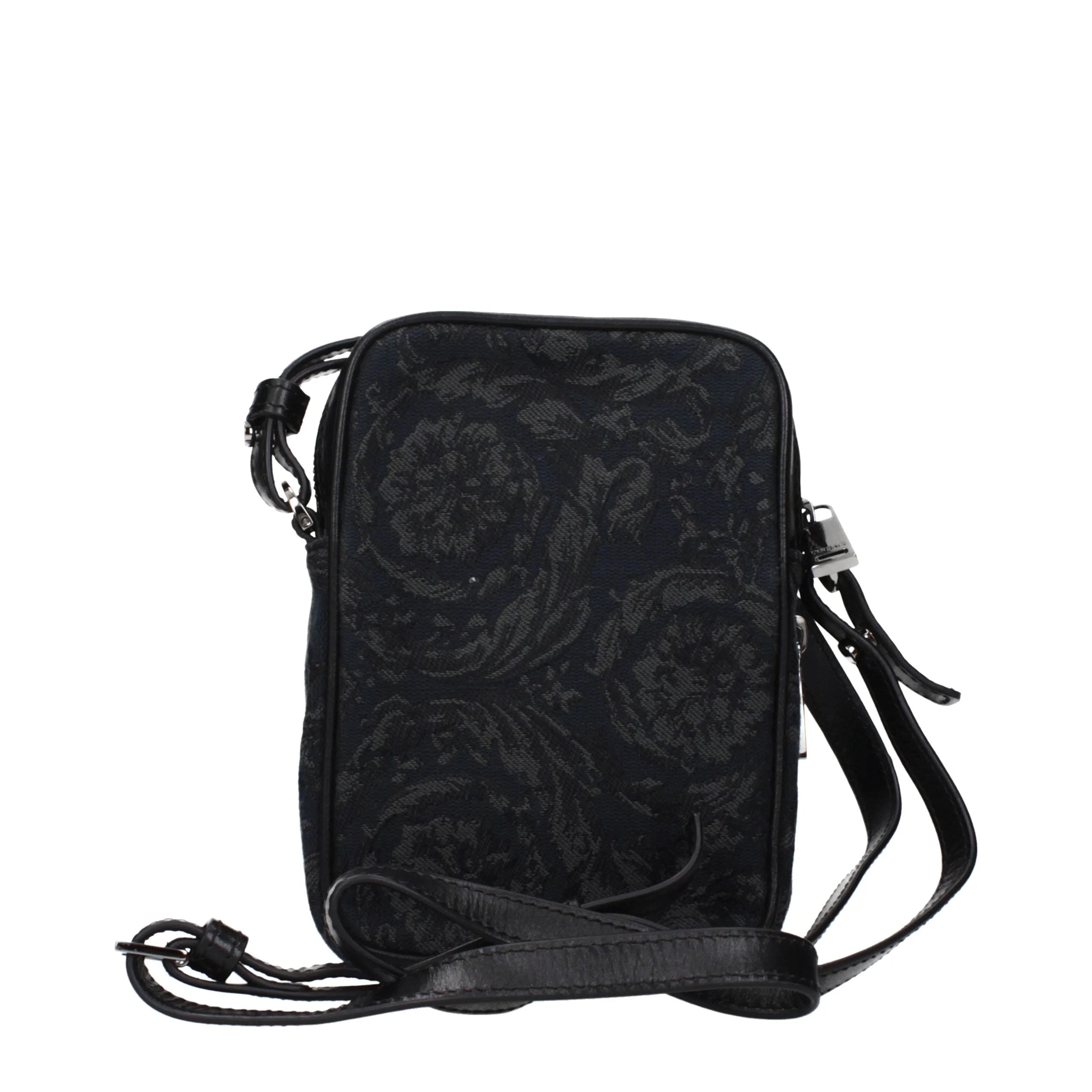 Versace Black Fabric Crossbody Bag