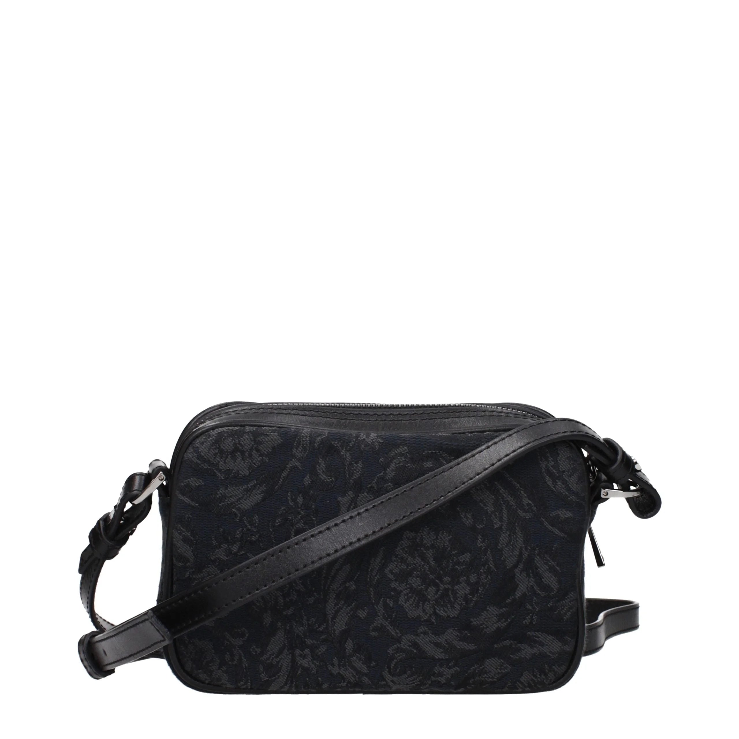 Versace Black Fabric Crossbody Bag