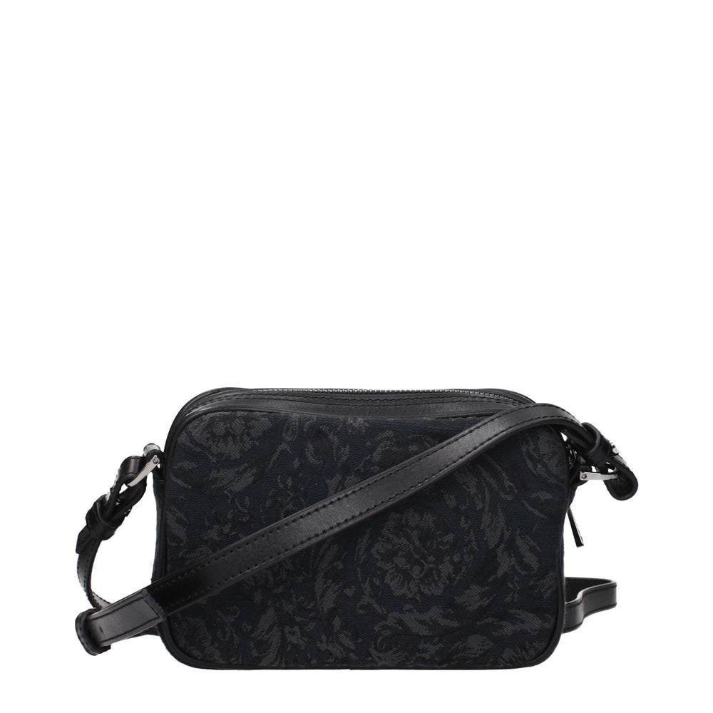 Versace Black Fabric Crossbody Bag
