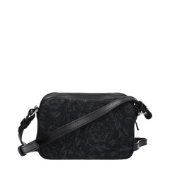Versace Black Fabric Crossbody Bag