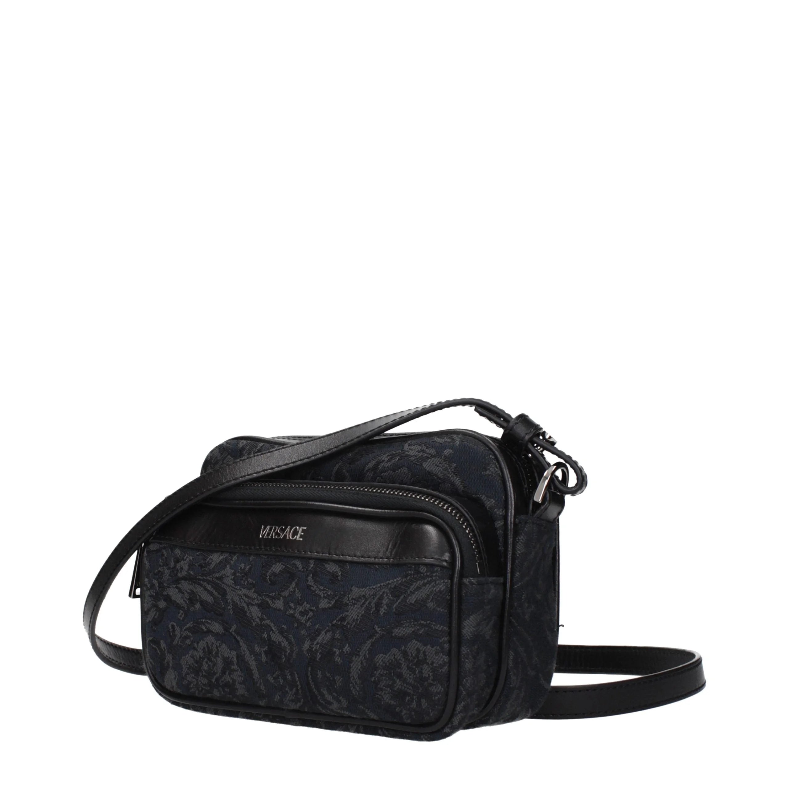 Versace Black Fabric Crossbody Bag