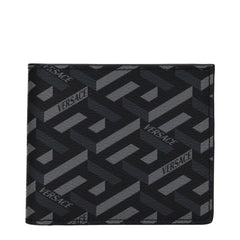 Versace Black Fabric Wallet