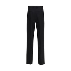 Versace Black Fleece Wool Dress Pants