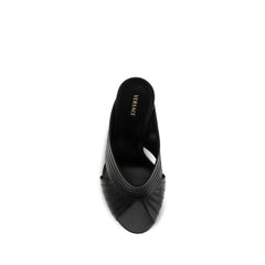 Versace Black Lamb Ovis Aries Aries Mules