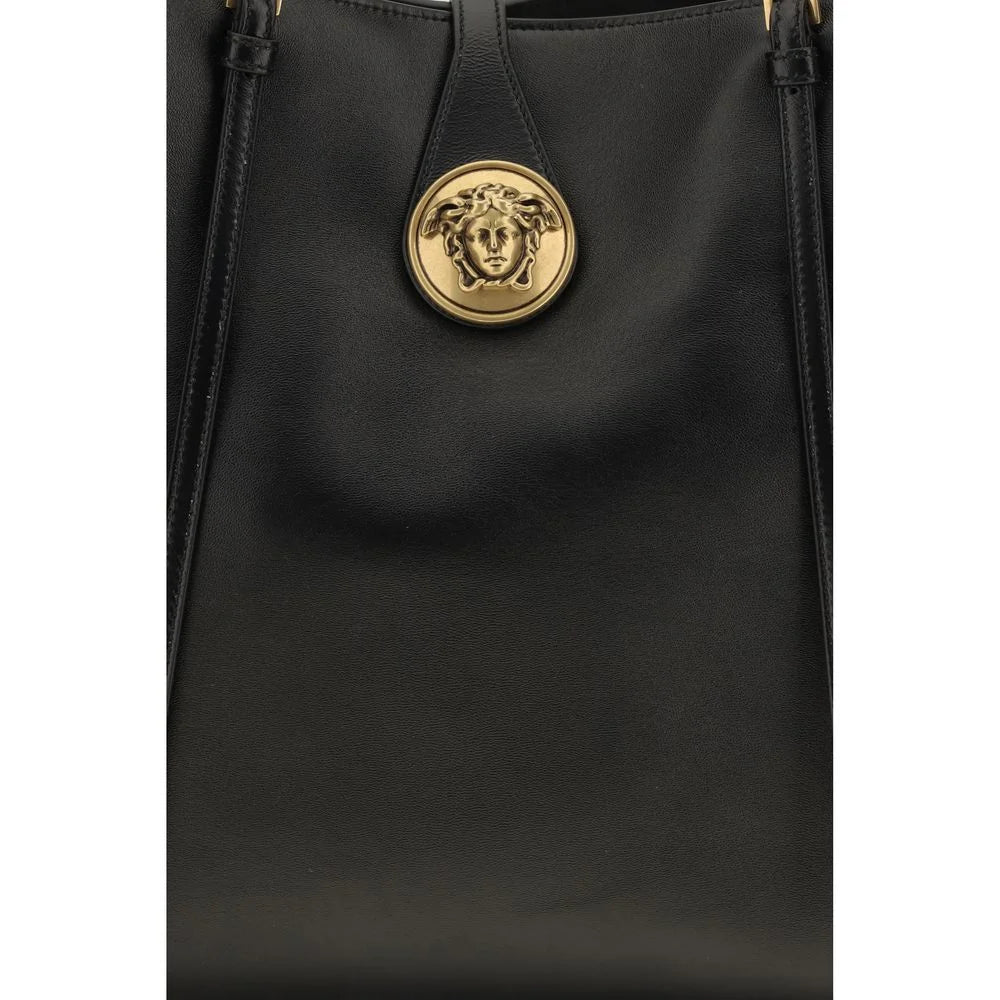 Versace Black Lamb Ovis Aries Shoulder Bag