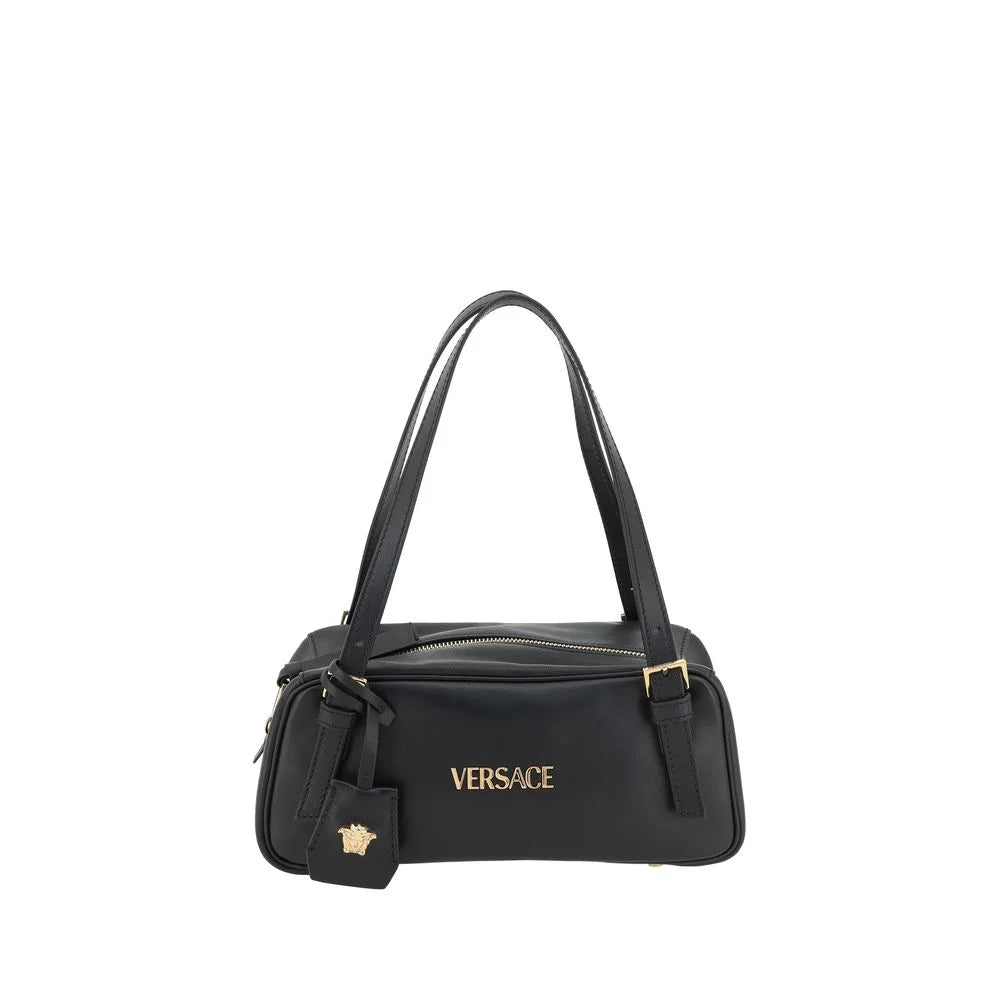 Versace Black Lamb Ovis Aries Aries Shoulder Bag