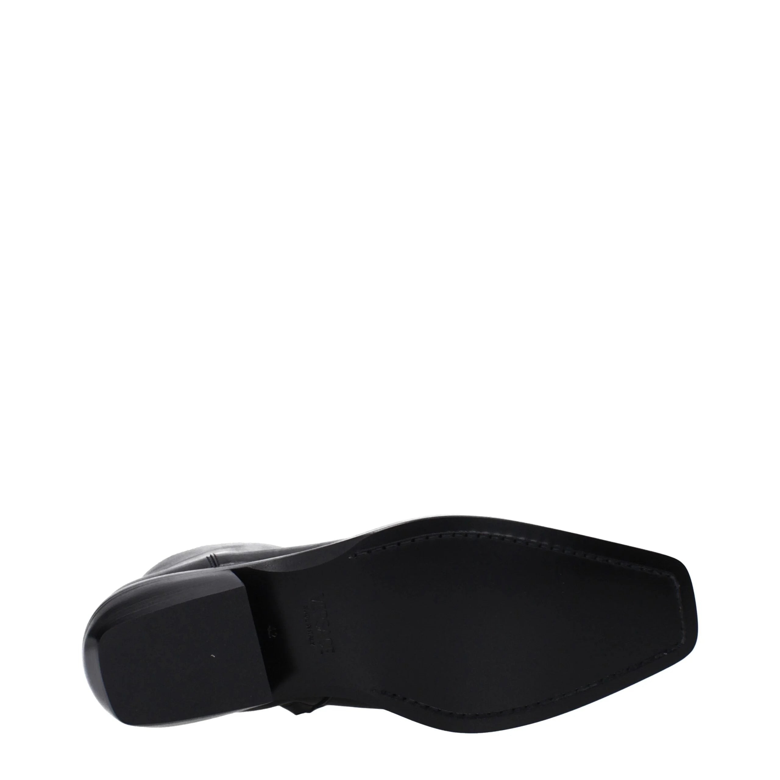Versace Black Leather Ankle Boots - EU41/US8
