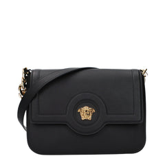 Versace Black Leather Crossbody Bag