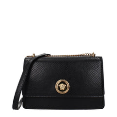 Versace Black Leather Crossbody Bag