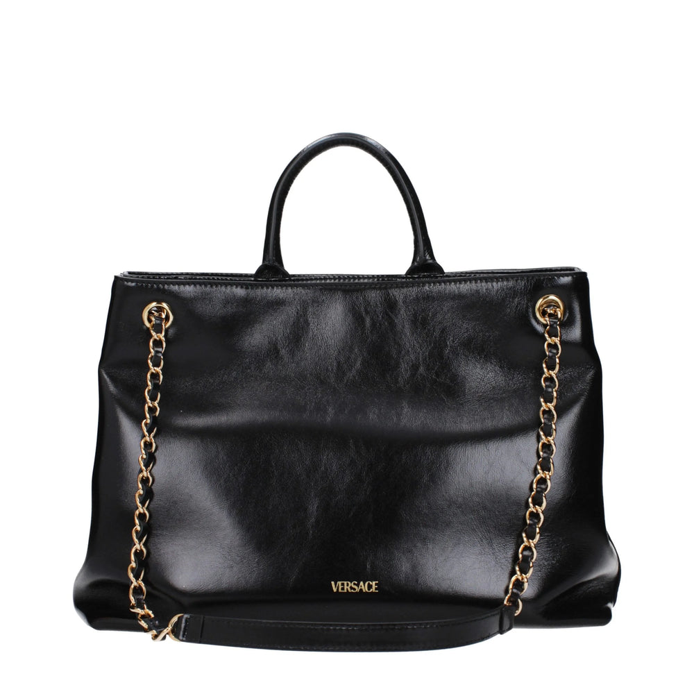 Versace Black Leather Handbag