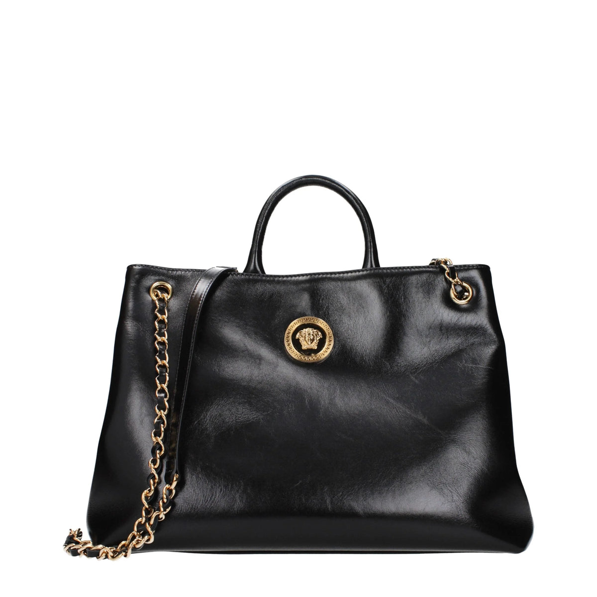 Versace Black Leather Handbag