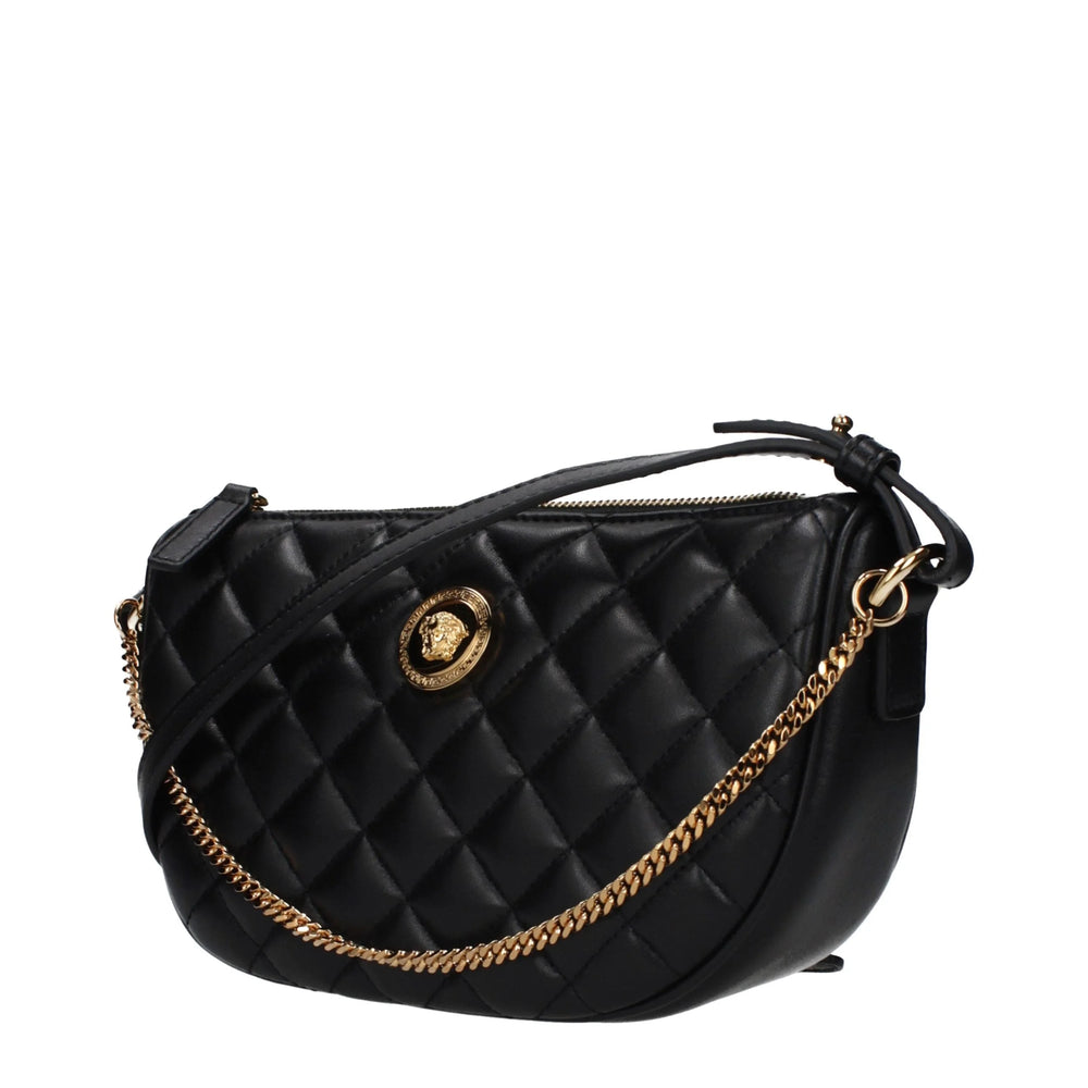 Versace Black Leather Handbag