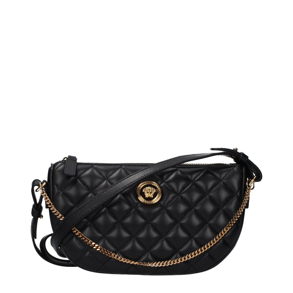 Versace Black Leather Handbag