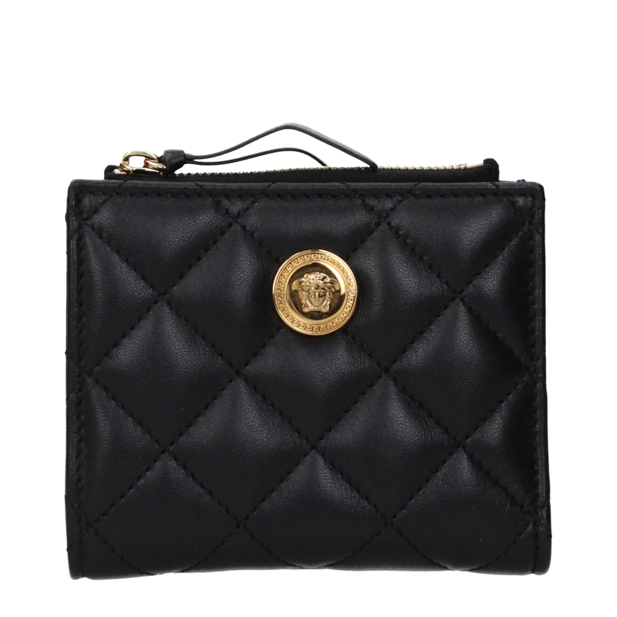 Versace Portofel negru din piele