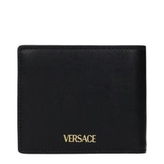 Versace Carteira em Pele Preta