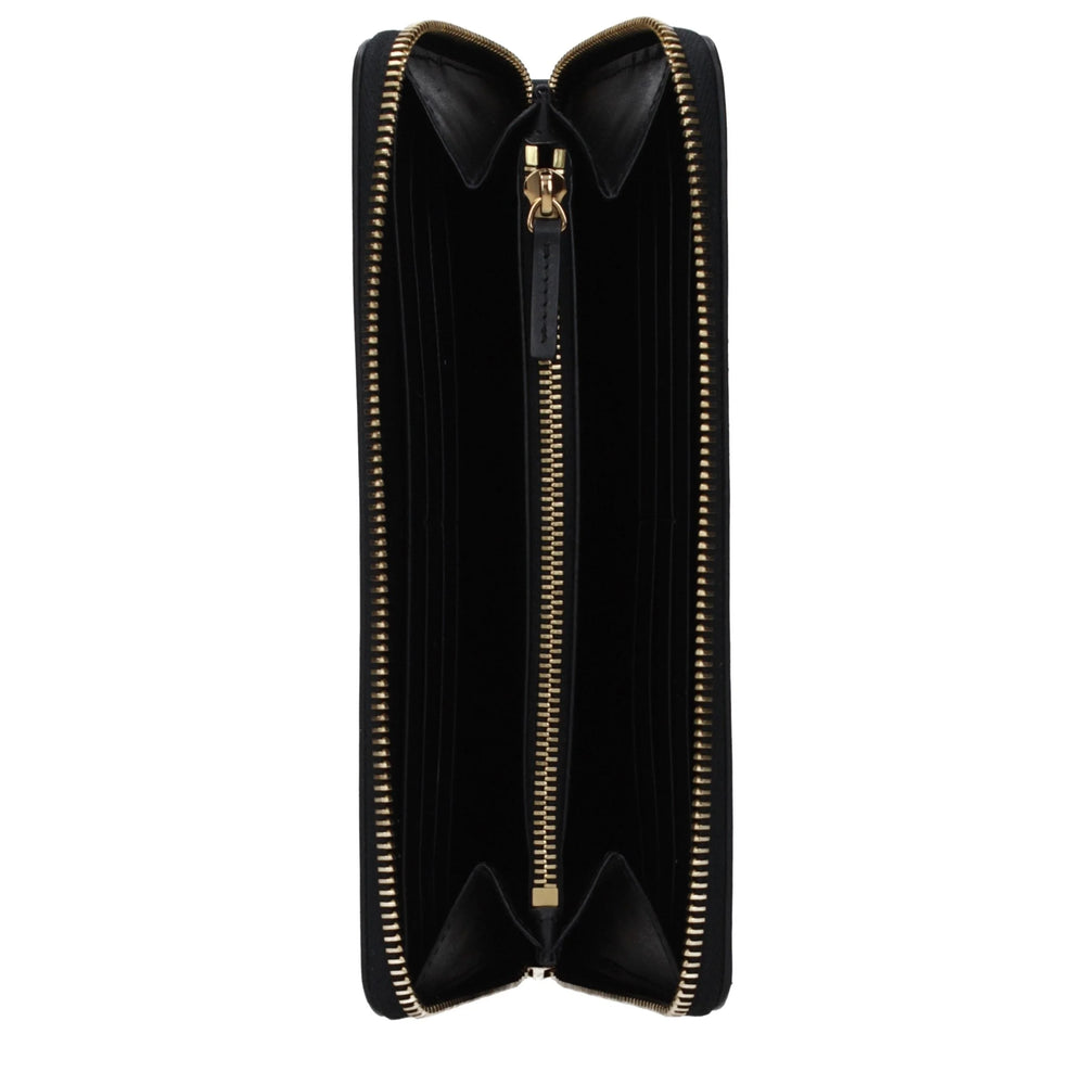 Versace Portofel negru din piele