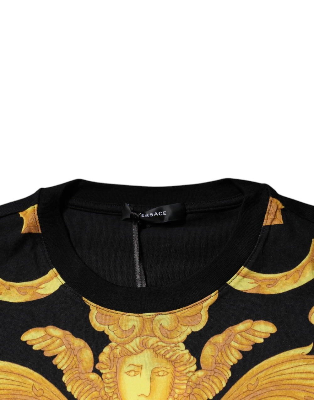 Versace Black Medusa Print Cotton Crew Neck T-shirt - IT50 | L - T-Shirts