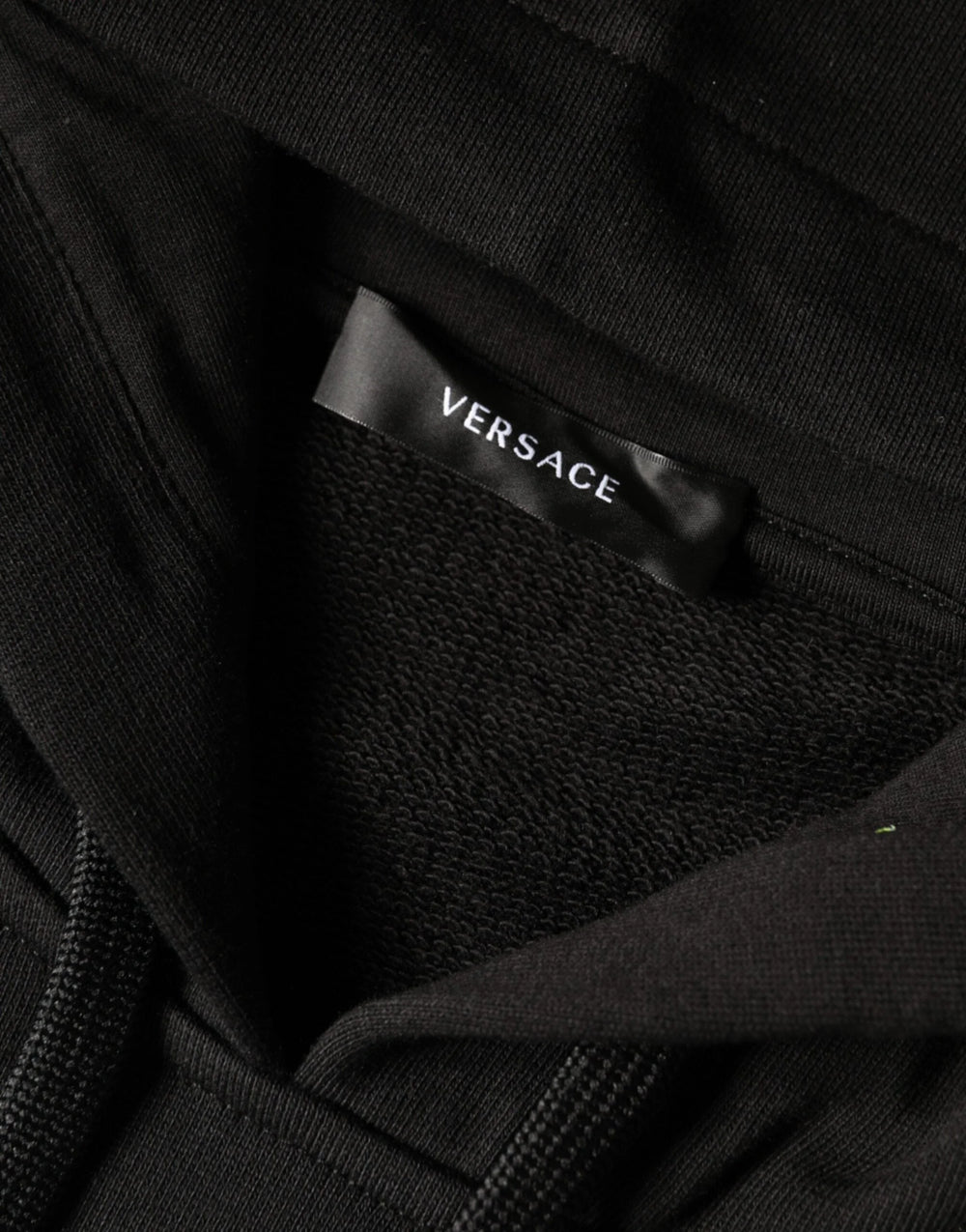 Versace Black Medusa Print Cotton HoodiePullover Sweatshirt Sweater - Hoodies