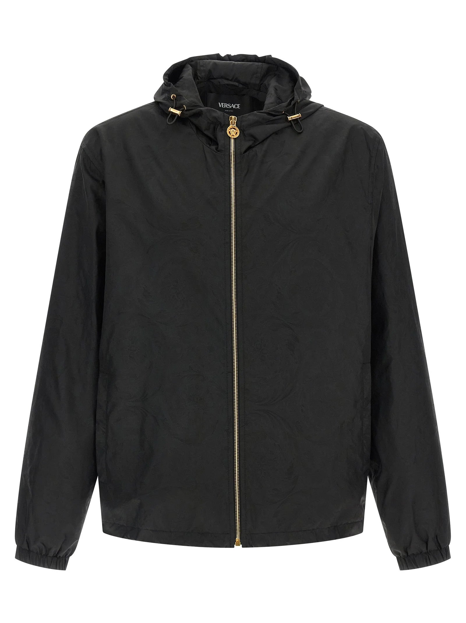 Versace Black Nylon Shell Jacket