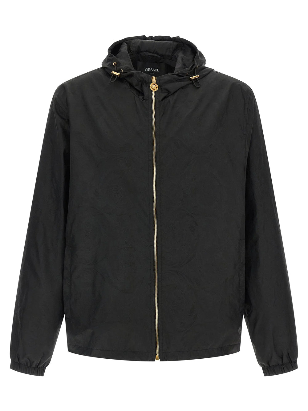 Versace Black Nylon Shell Jacket