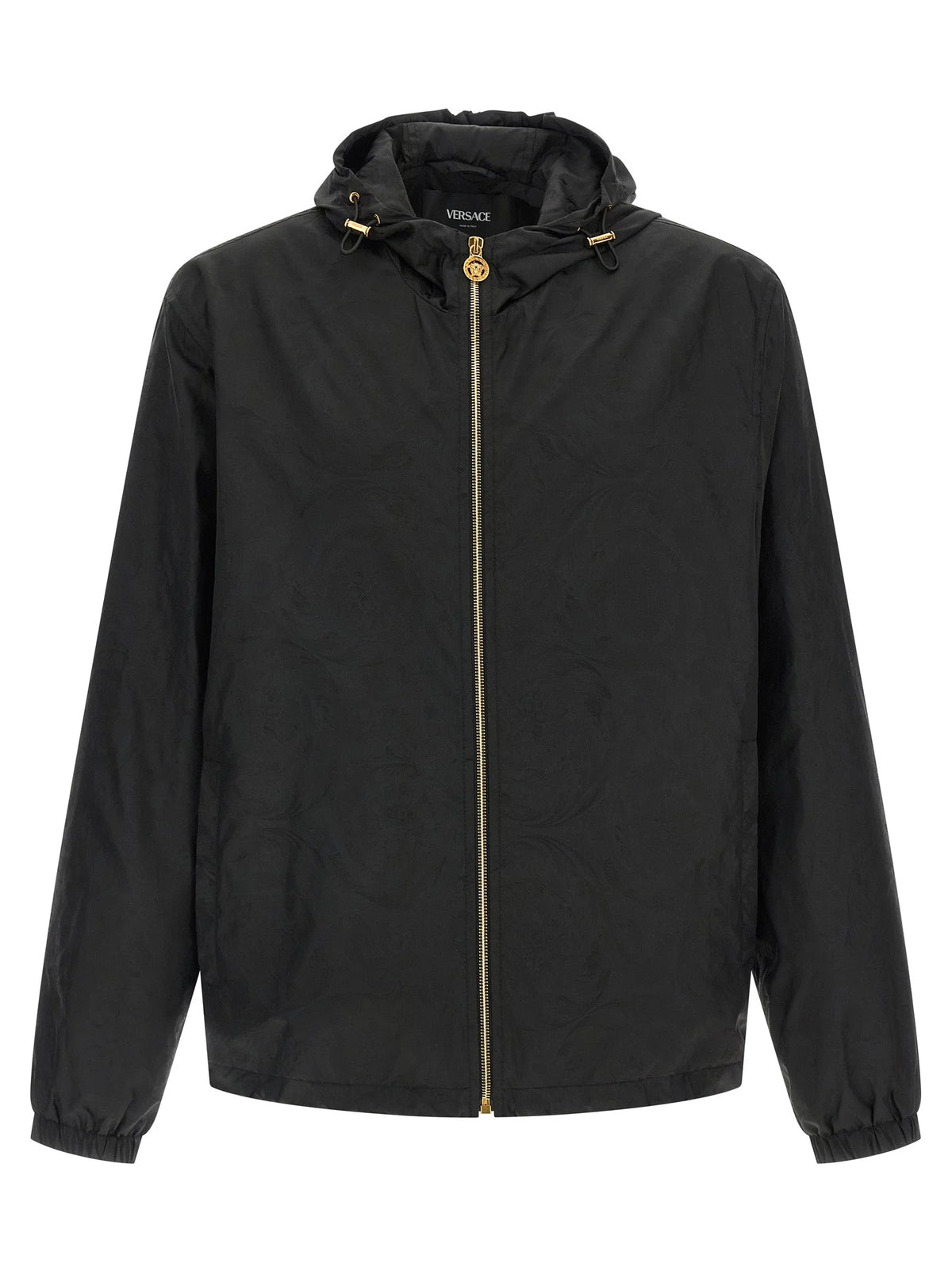 Versace Black Nylon Shell Jacket