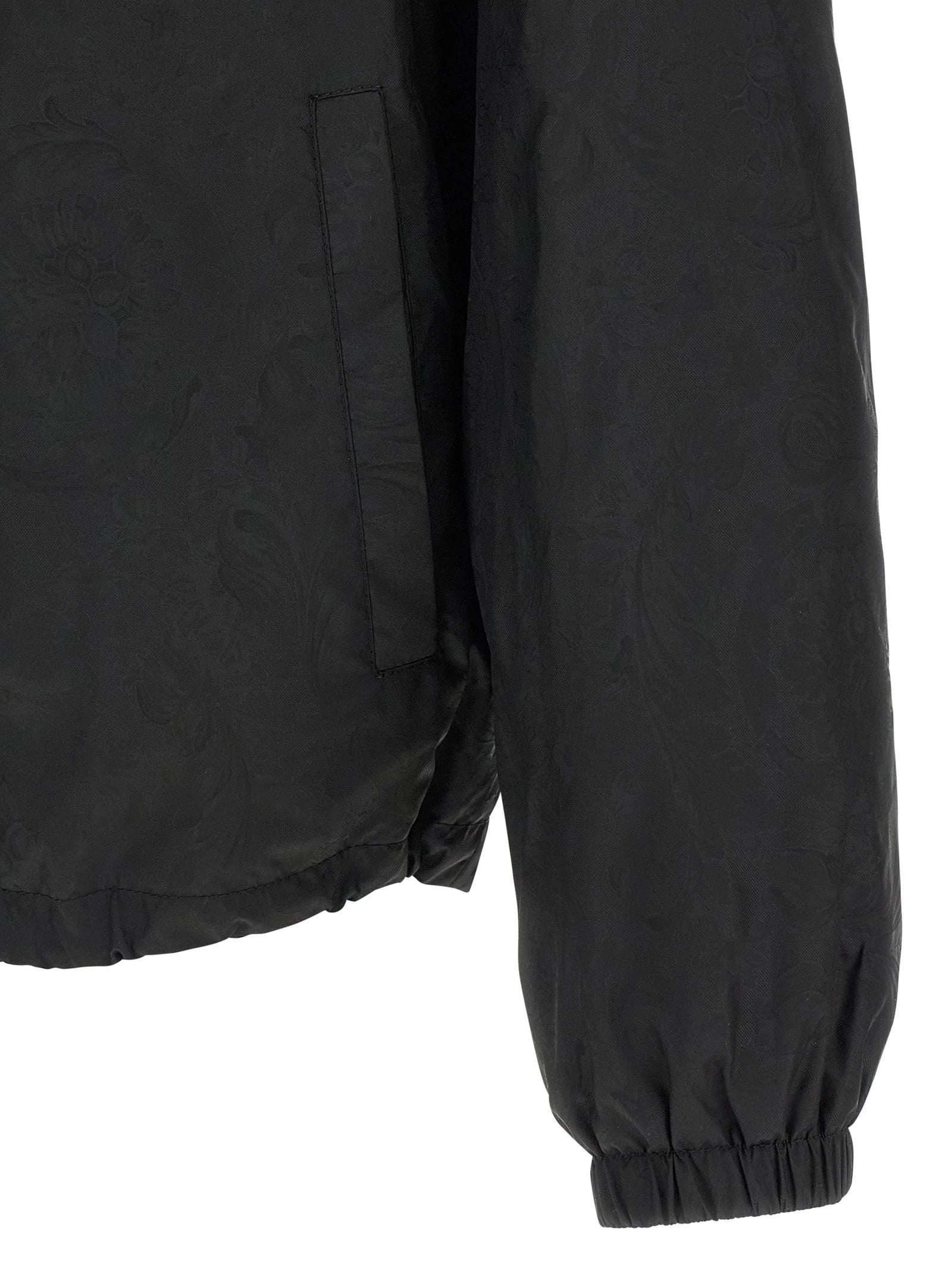 Versace Black Nylon Shell Jacket