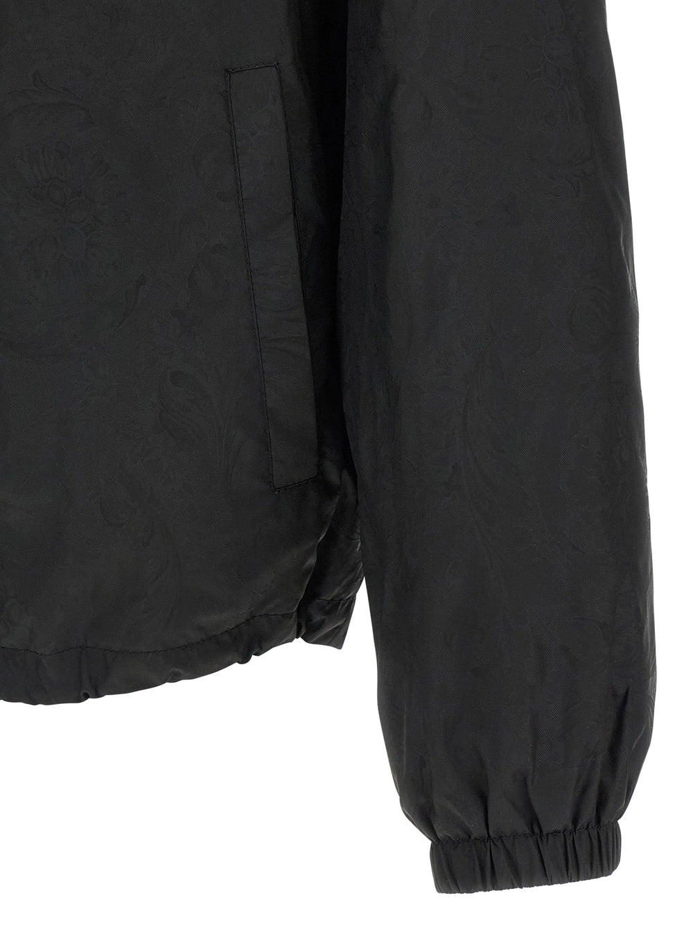 Versace Black Nylon Shell Jacket