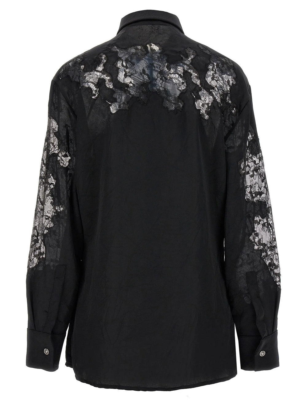 Versace Black Polyester Blouse - IT40