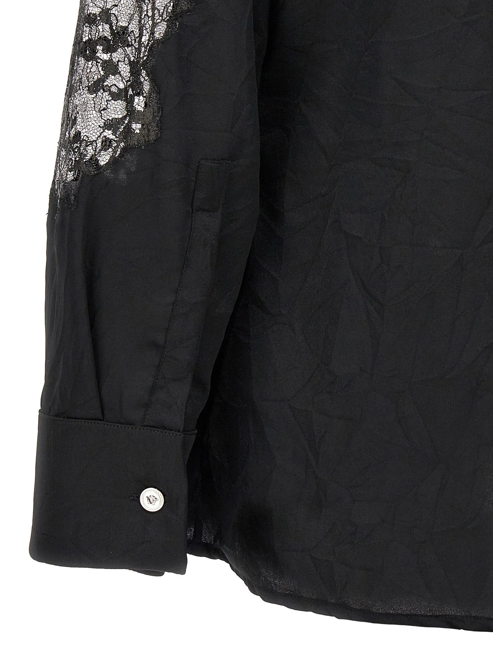 Versace Black Polyester Blouse - IT40