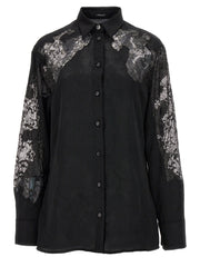 Versace Black Polyester Blouse - IT40