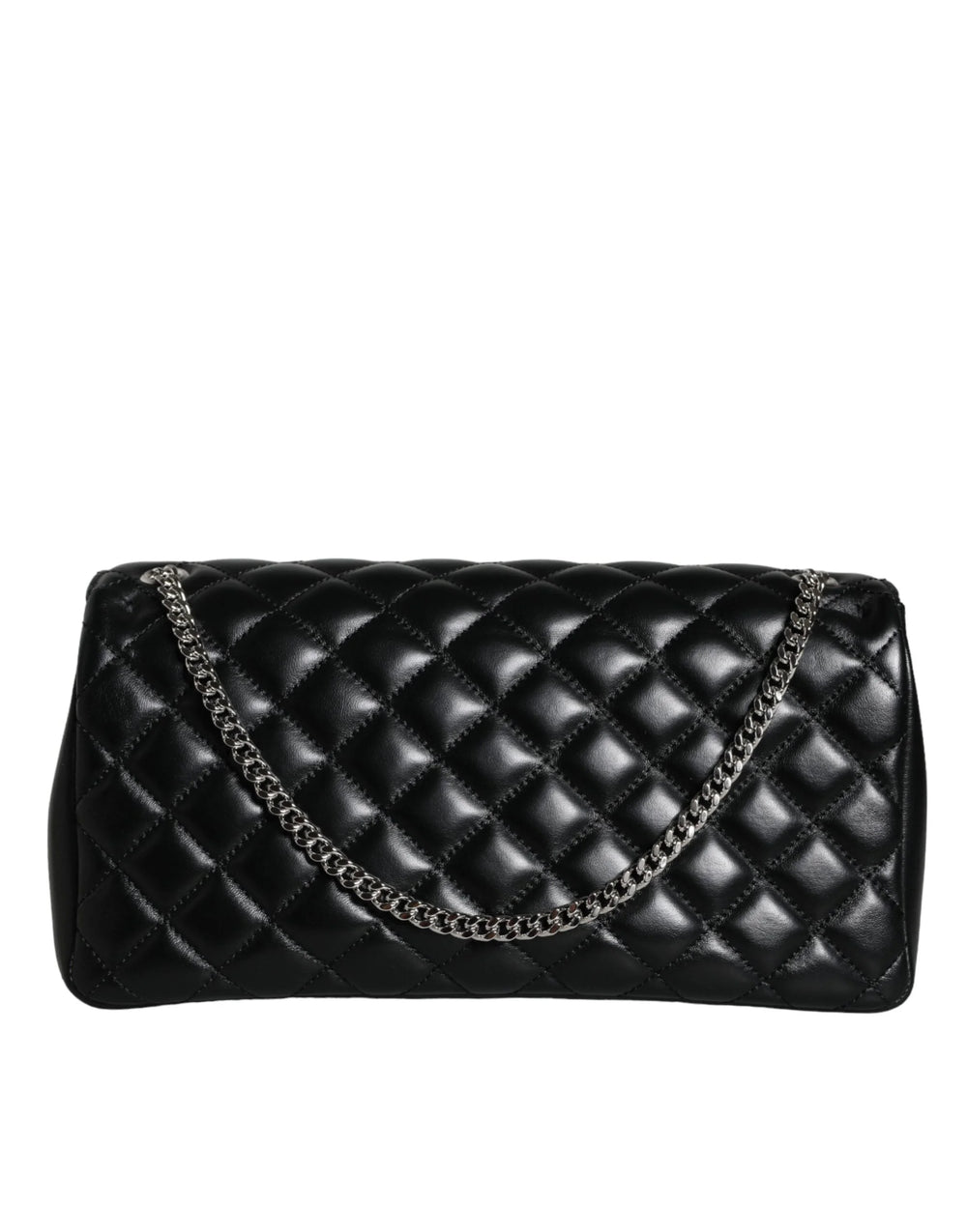 Versace Black Quilted Lambskin Leather Crossbody Shoulder Bag - Cross Body Bags