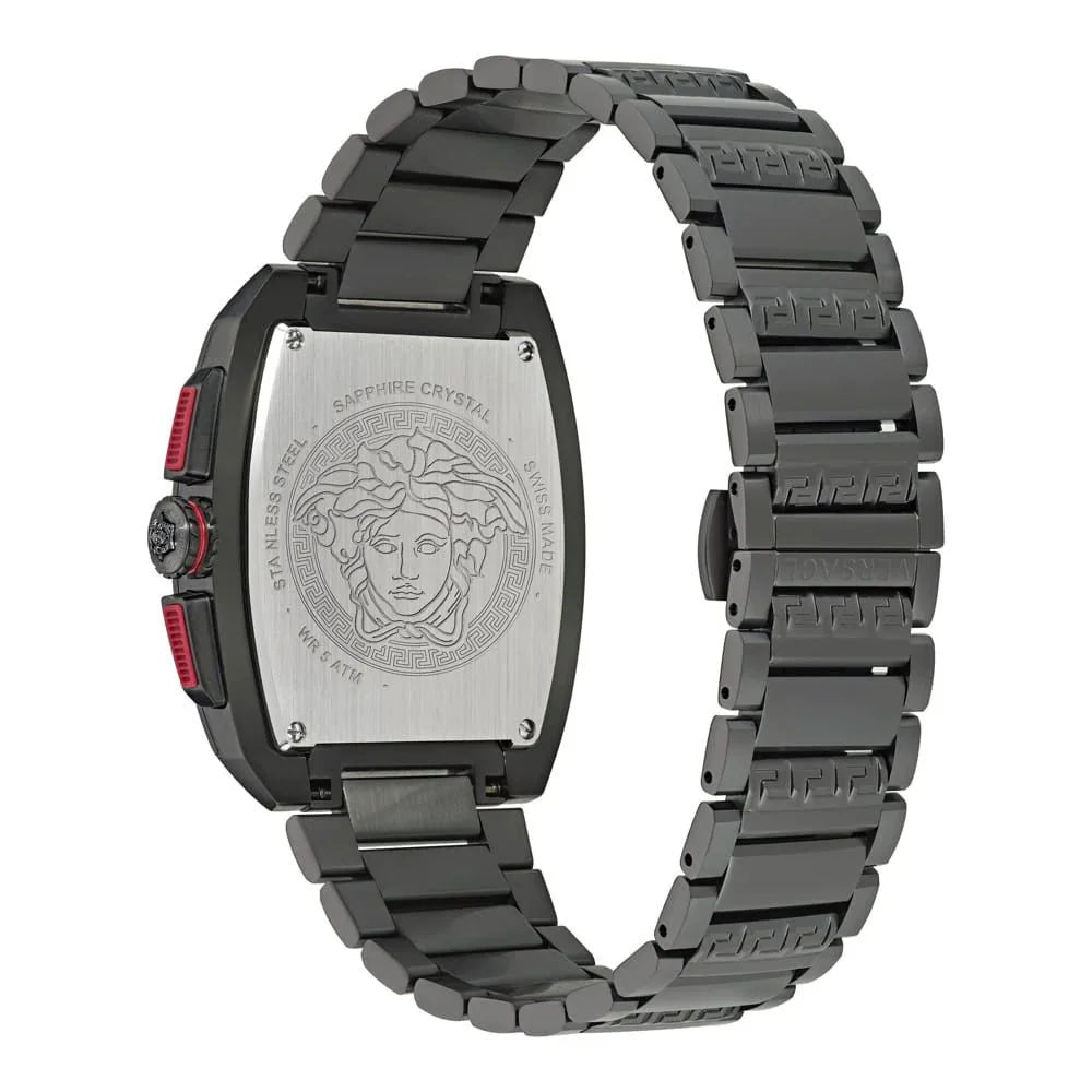 Versace Black Stainless Steel Dress Watch