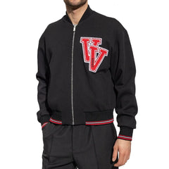 Versace Black Virgin Wool Bomber - IT50 | L