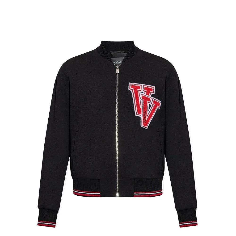 Versace Black Virgin Wool Bomber - IT50 | L