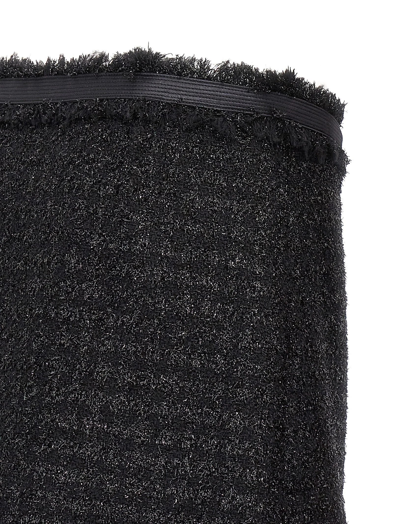 Versace Black Virgin Wool Long Skirt - IT40