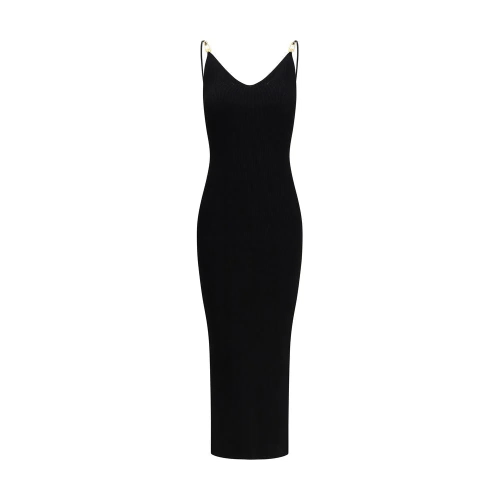 Versace Black Viscose Cocktail Dress - IT42 | L