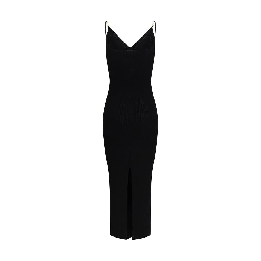 Versace Black Viscose Cocktail Dress - IT42 | L