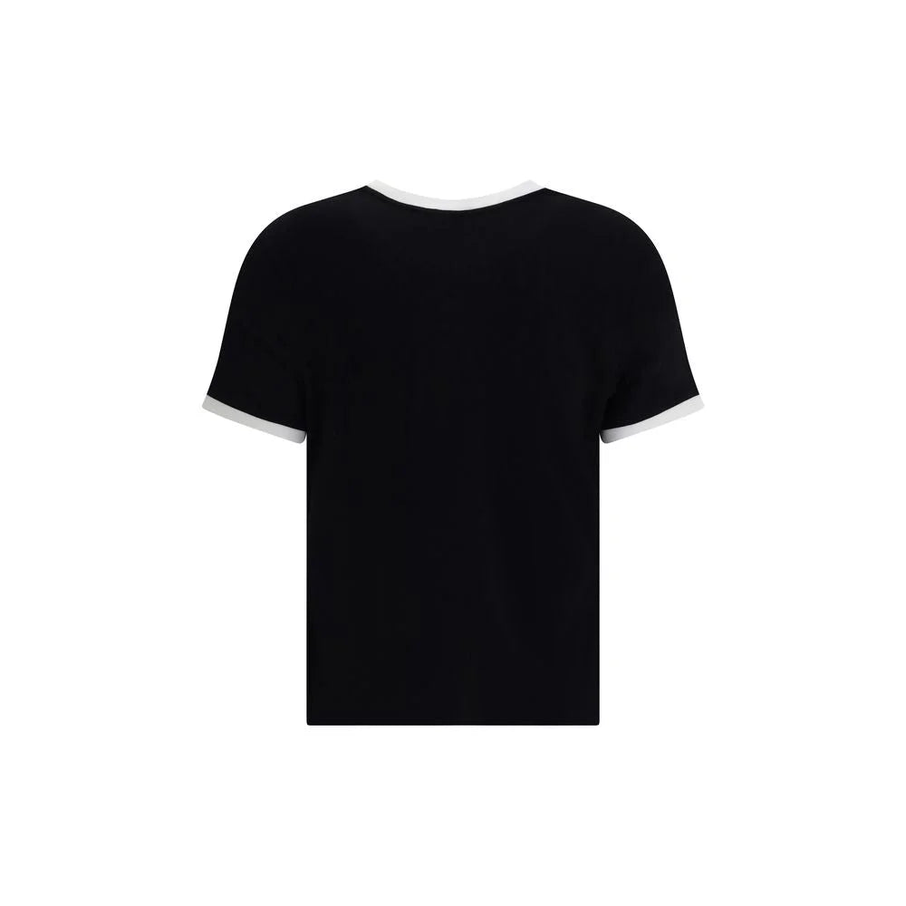 Versace Black Viscose T-Shirt