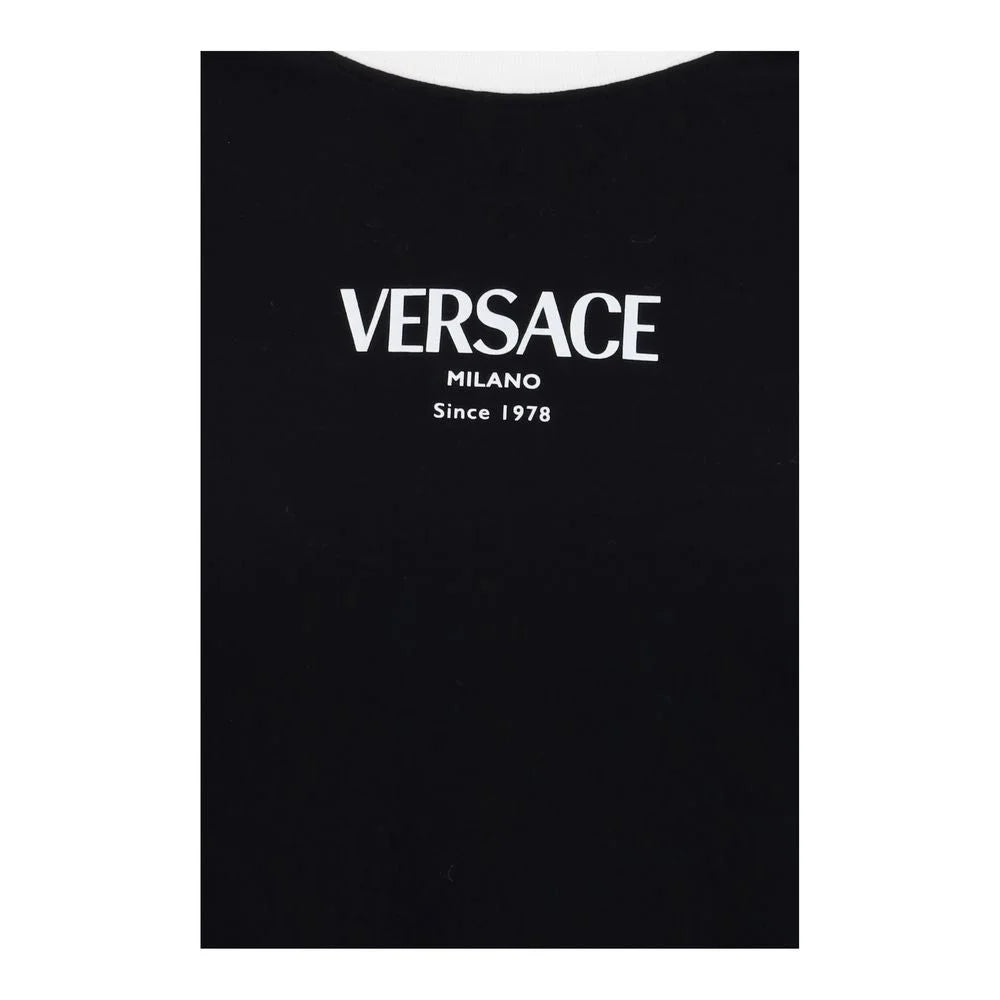 Versace Black Viscose T-Shirt