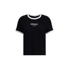 Versace Black Viscose T-Shirt