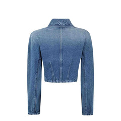 Versace Blue Cotton Denim Jacket