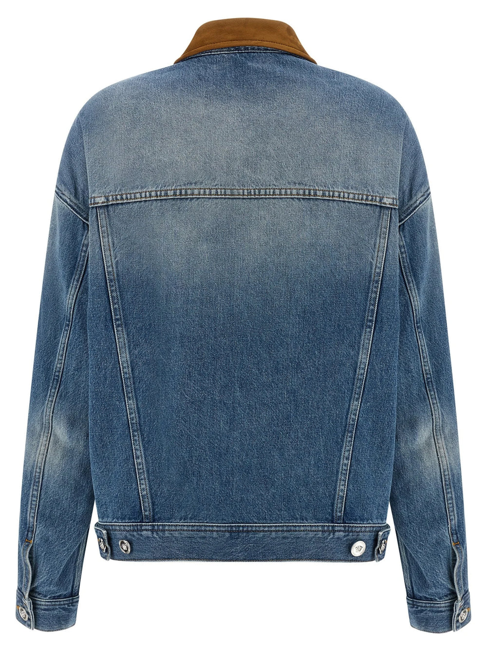 Versace Blue Cotton Denim Jacket