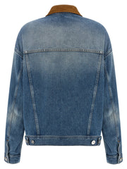 Versace Blue Cotton Denim Jacket