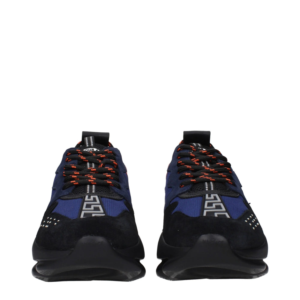 Versace Blue Fabric Athletic Sneakers - EU44/US11