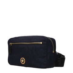 Versace Blue Fabric Backpack